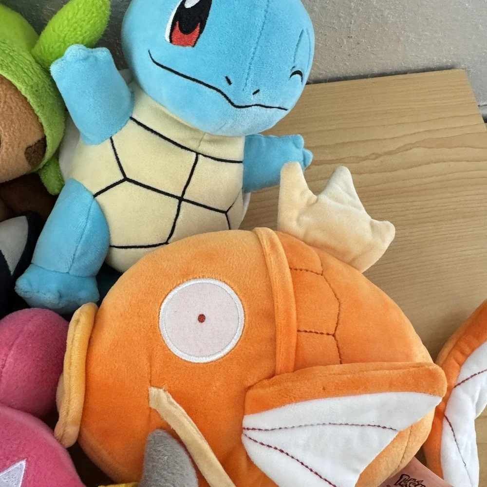 Pokemon Plush Toy Mixed Huge Lot of 15 Tomy Magicarp Scorbunny Dragonite Minun